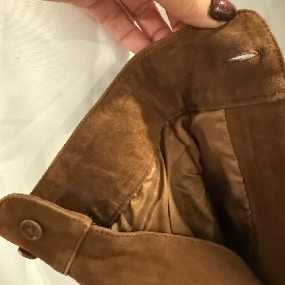 Neiman Marcus Chocolate Brown Leather Shirt/Jacket NWT - Picture 3 of 10